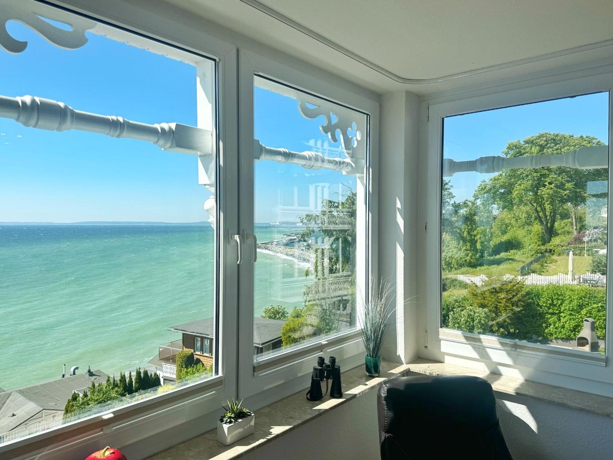 Villa Seeblick - Ferienwohnung 407 사스니츠 외부 사진